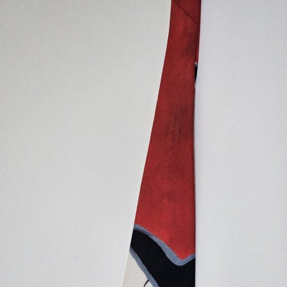 Ralph Marlin Tie Vintage Art To Wear Toulouse-Lautrec USA W3.75 L57.5  Boho - Picture 11 of 15